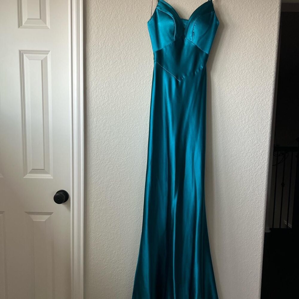 Unbranded Women's Blue and Green Dress